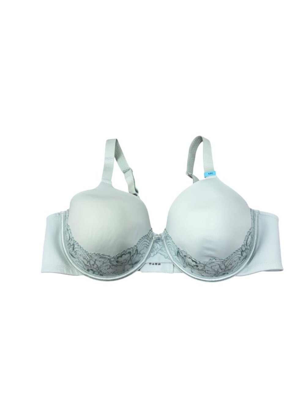 Vanity Fair Women Beauty Back Light Blue Lace Trim Full Figure Bra Size 42C